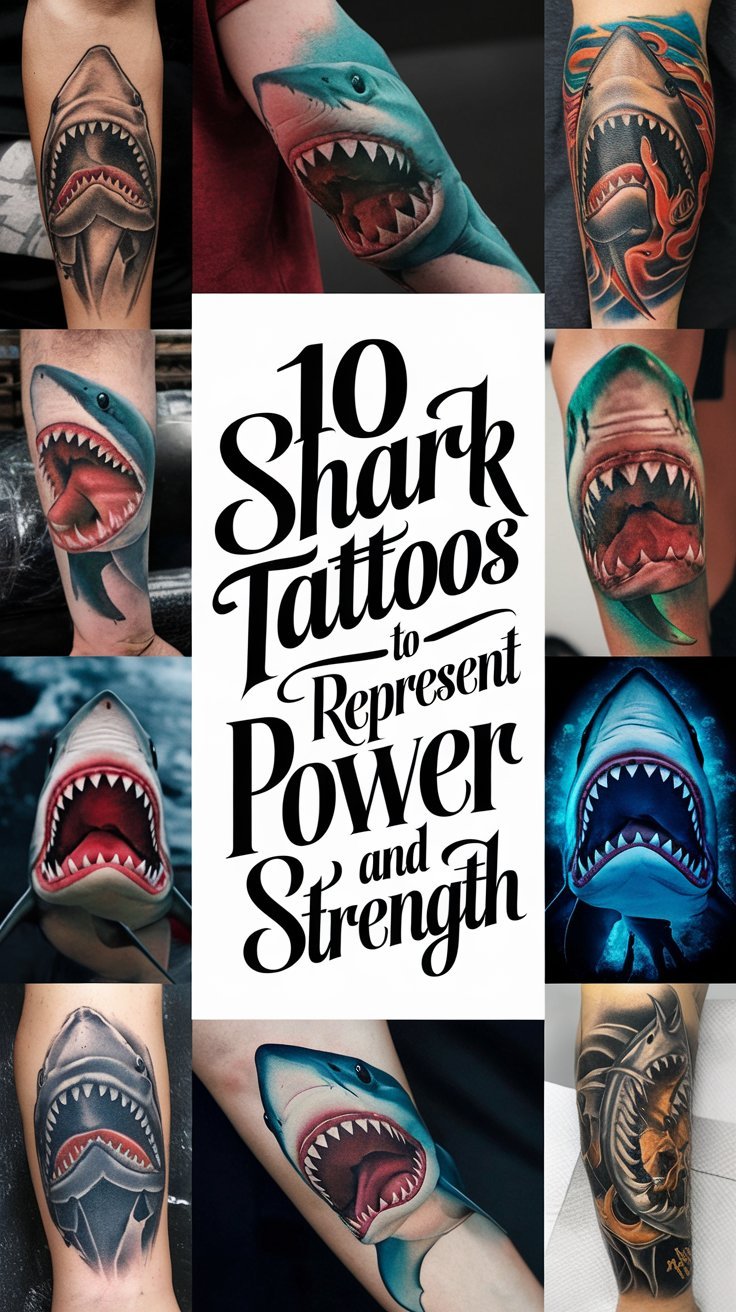 10 Shark Tattoos to Represent Power and Strength