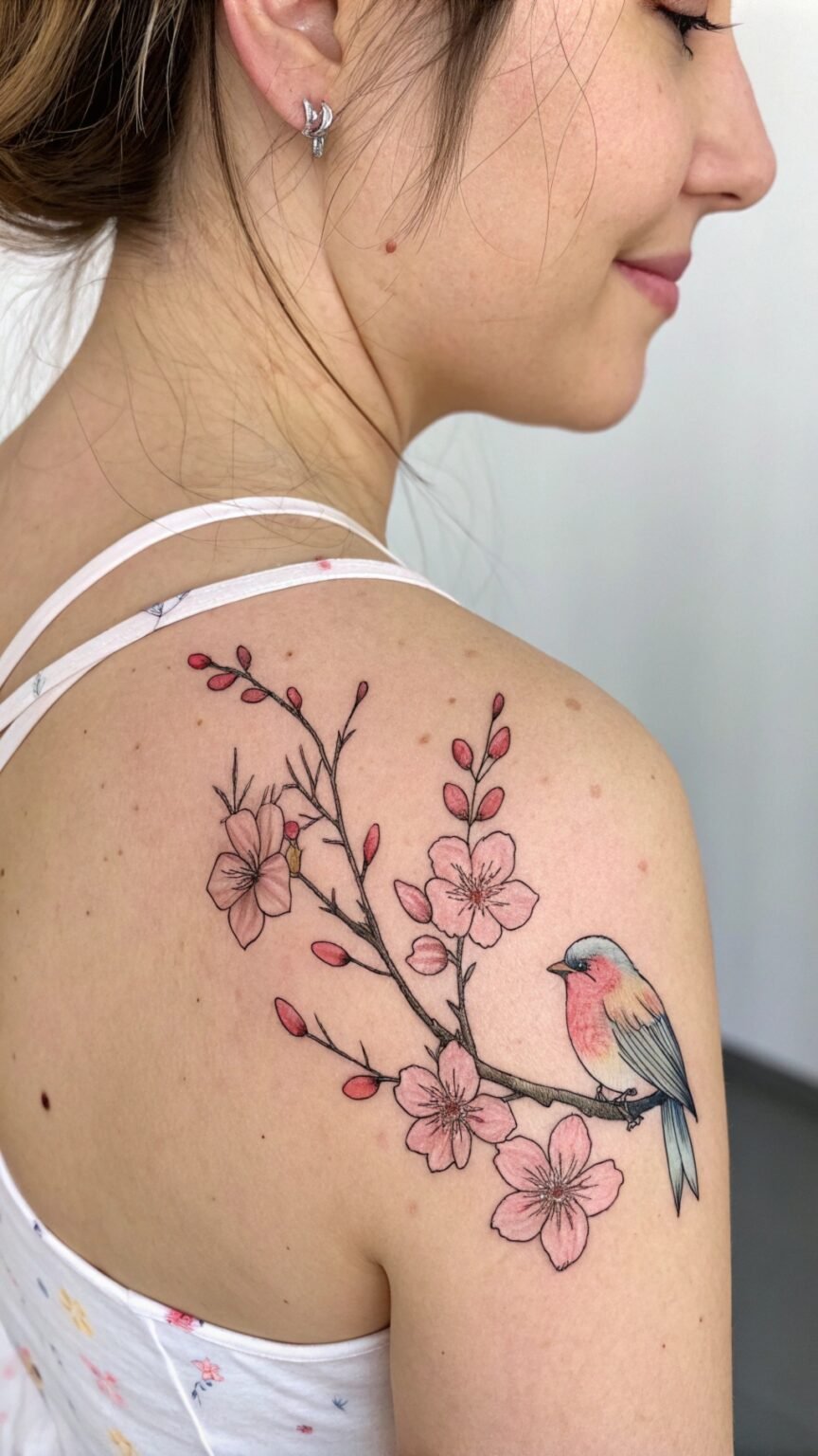 10 Cherry Blossom Tattoo Ideas to Represent Beauty and Fragility