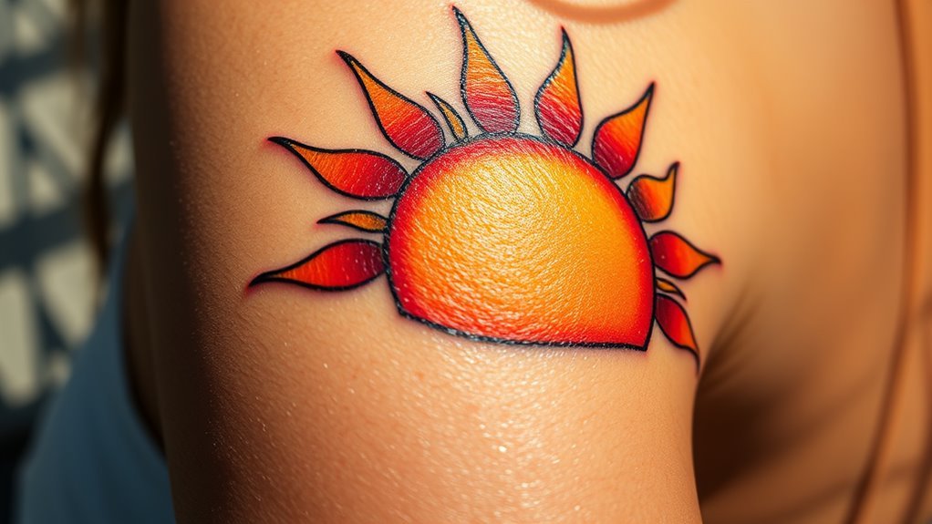 rising sun tattoo symbolism