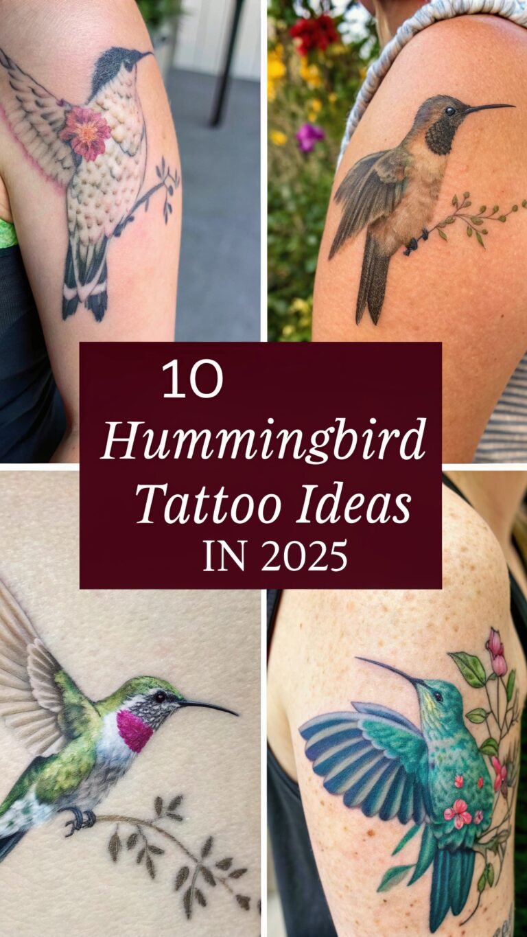 10 Hummingbird Tattoos to Represent Joy and Happiness