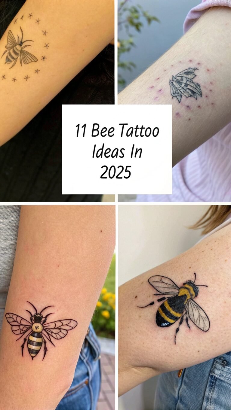 11 Bee Tattoos to Represent Industry and Hard Work