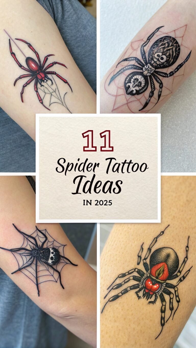 11 Spider Tattoo Ideas In 2025 to Add a Touch of Whimsy