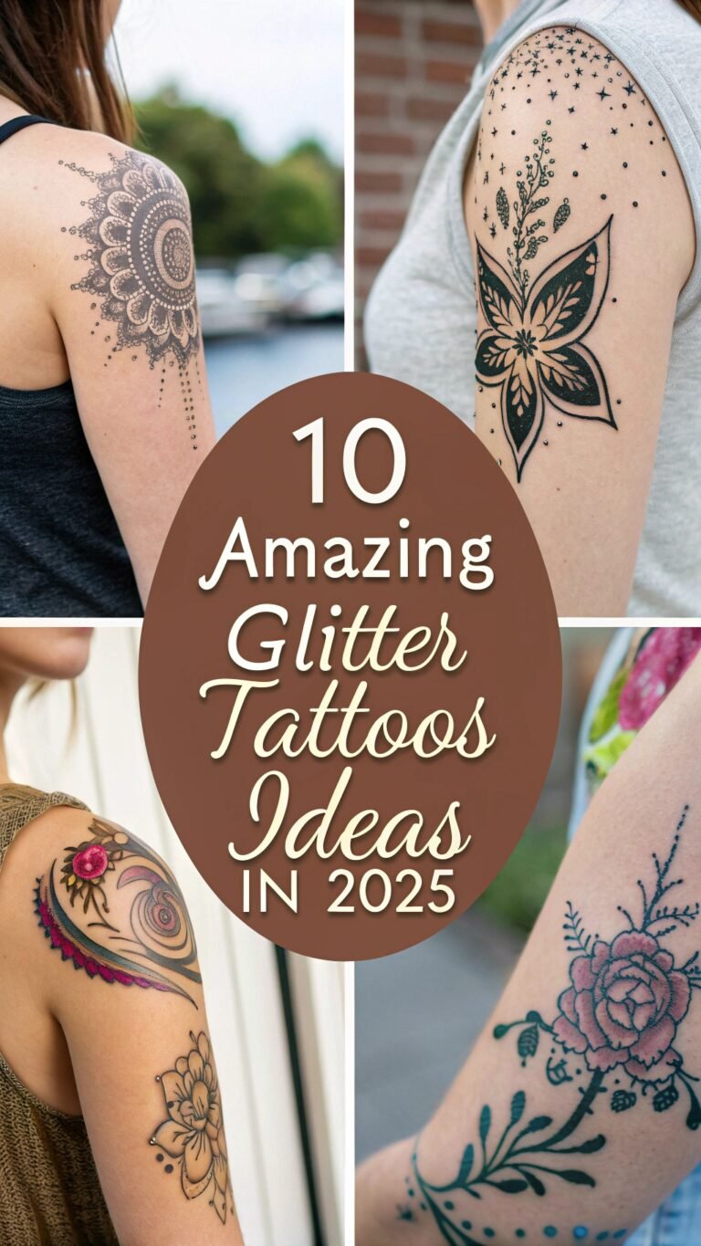 10 Amazing Glitter Tattoo Ideas to Add a Touch of Sparkle