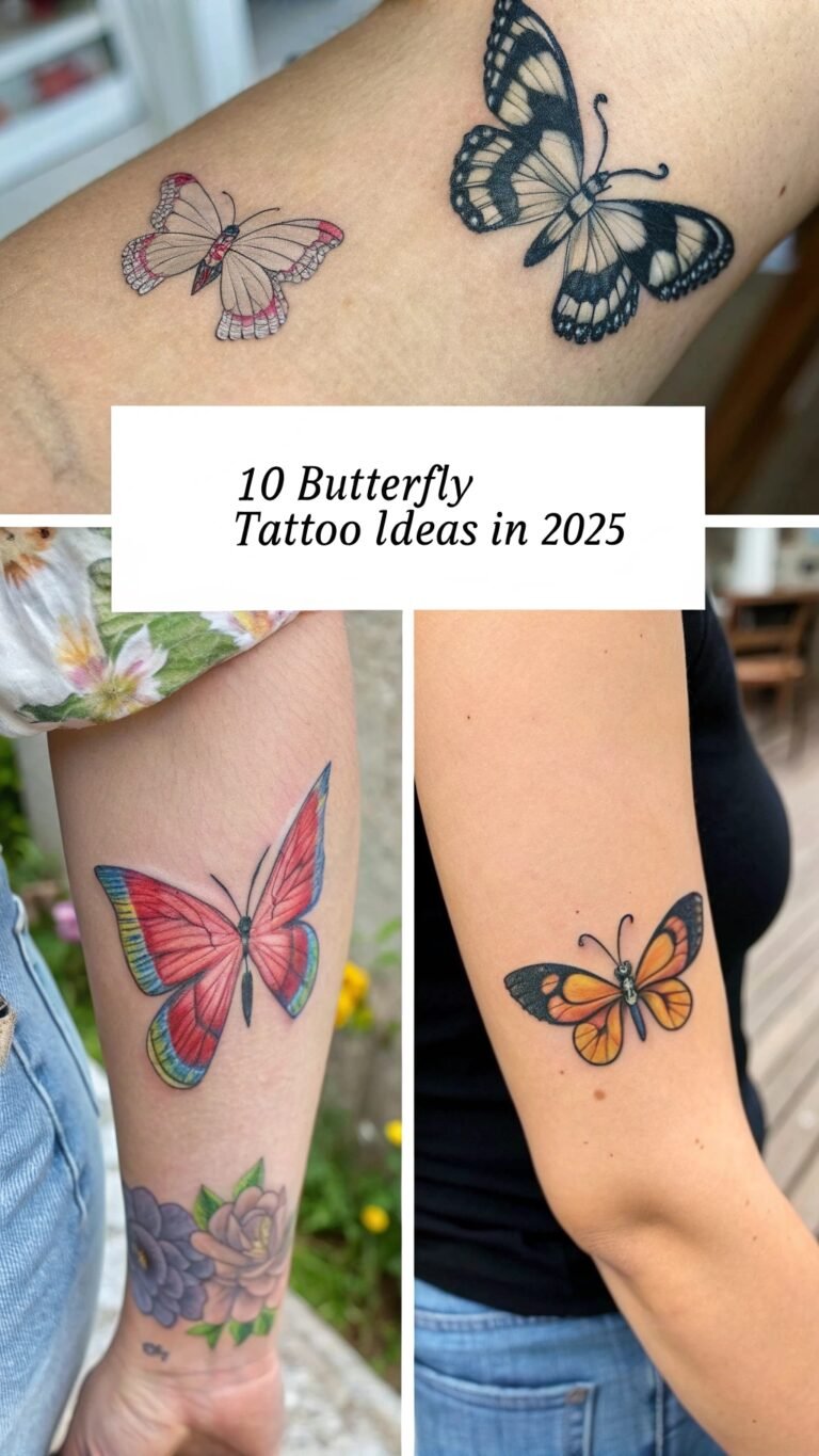 10 Amazing Butterfly Tattoos to Represent Transformation and Renewal