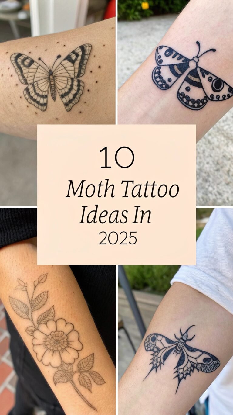 10 Moth Tattoos to Represent Transformation and Renewal